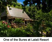 One of the Bures at Lalati Resort