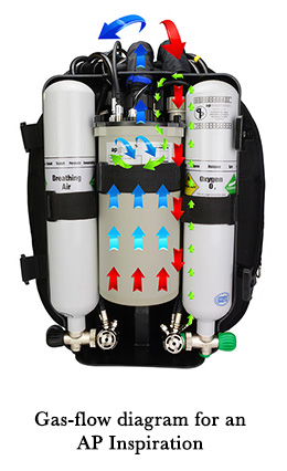 Gas-flow diagram for an AP Inspiration