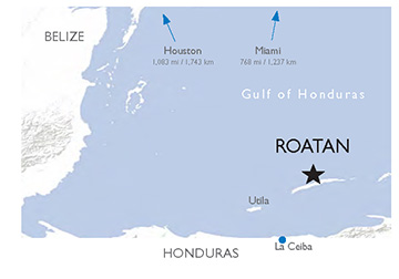 Roatan Map