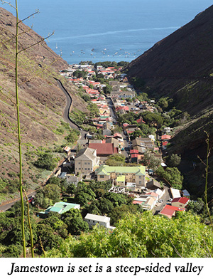 Jamestown is set is a steep-sided valley