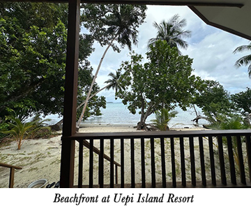 Beachfront at Uepi Island Resort